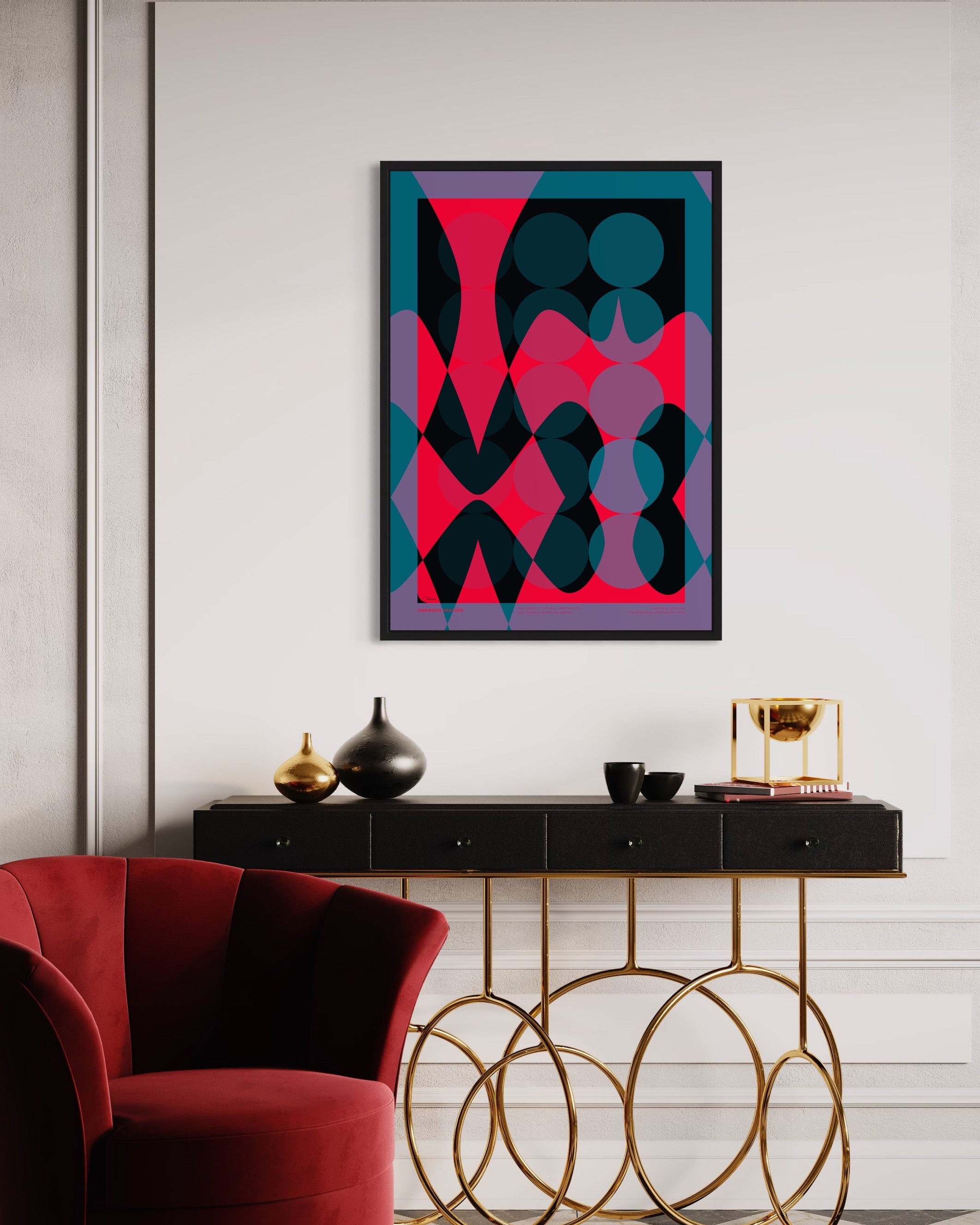 CRIMSON WAVES - studio_abstracta