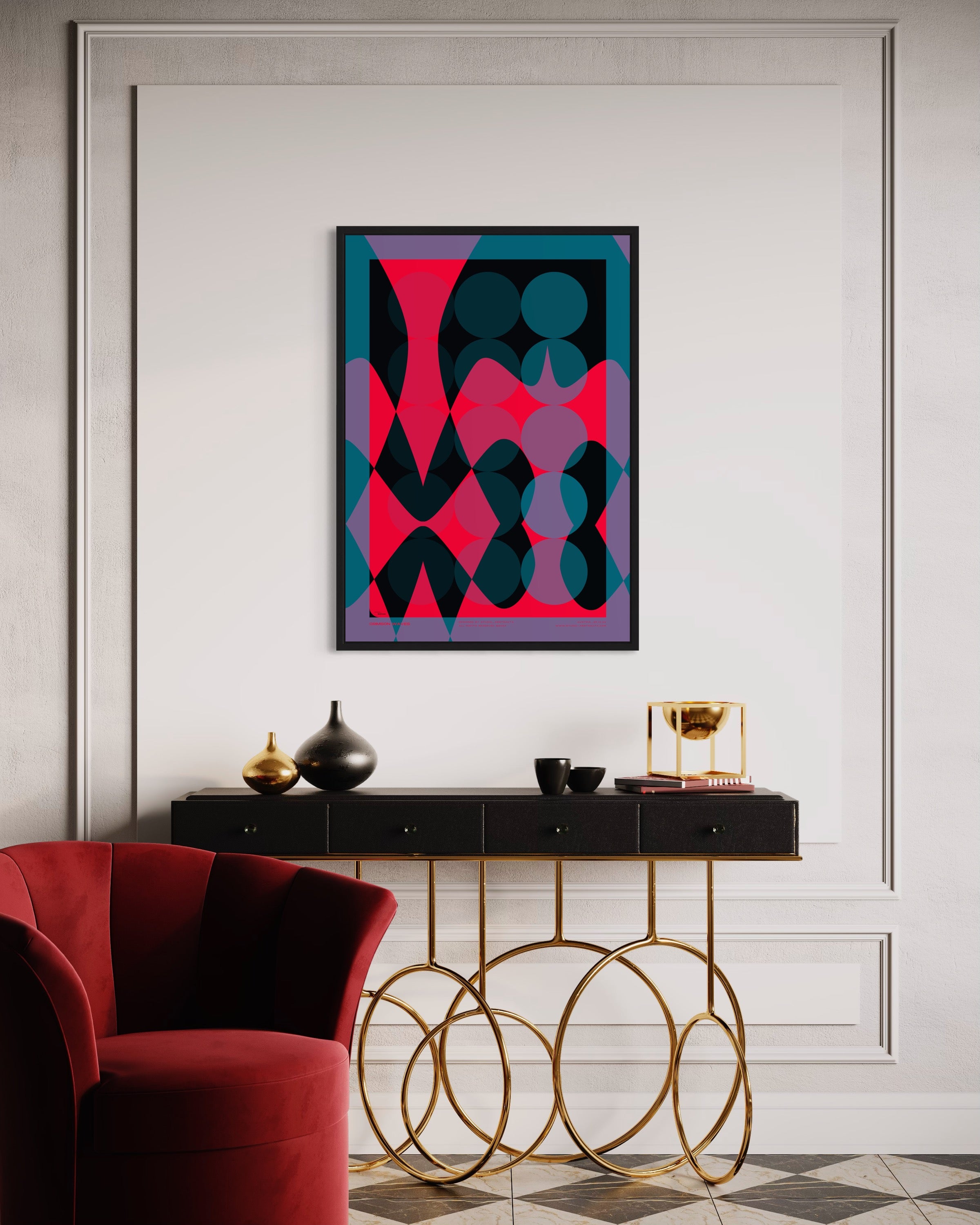 CRIMSON WAVES - studio_abstracta
