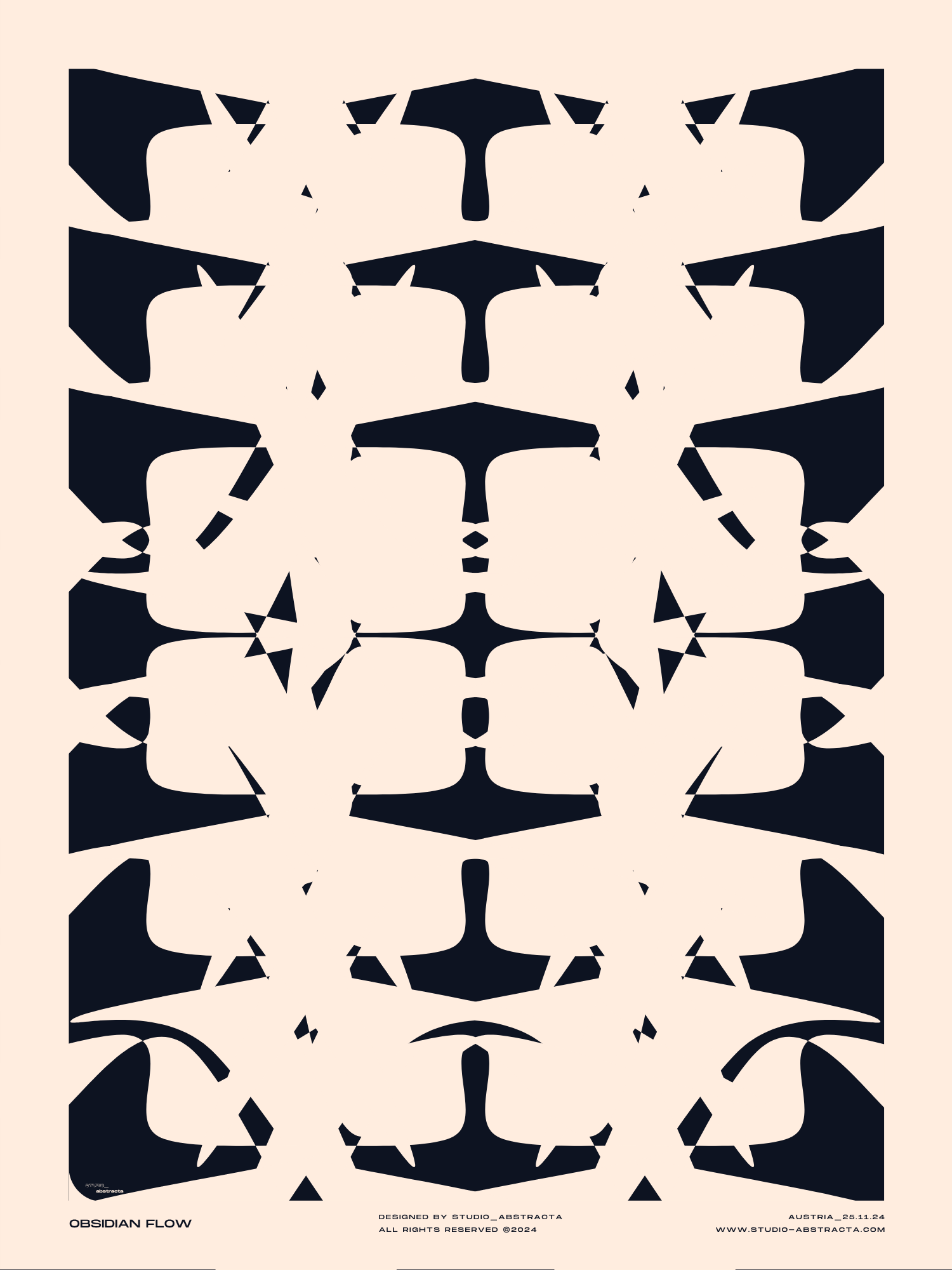 OBSIDIAN FLOW | studio-abstracta.com | ModernArt