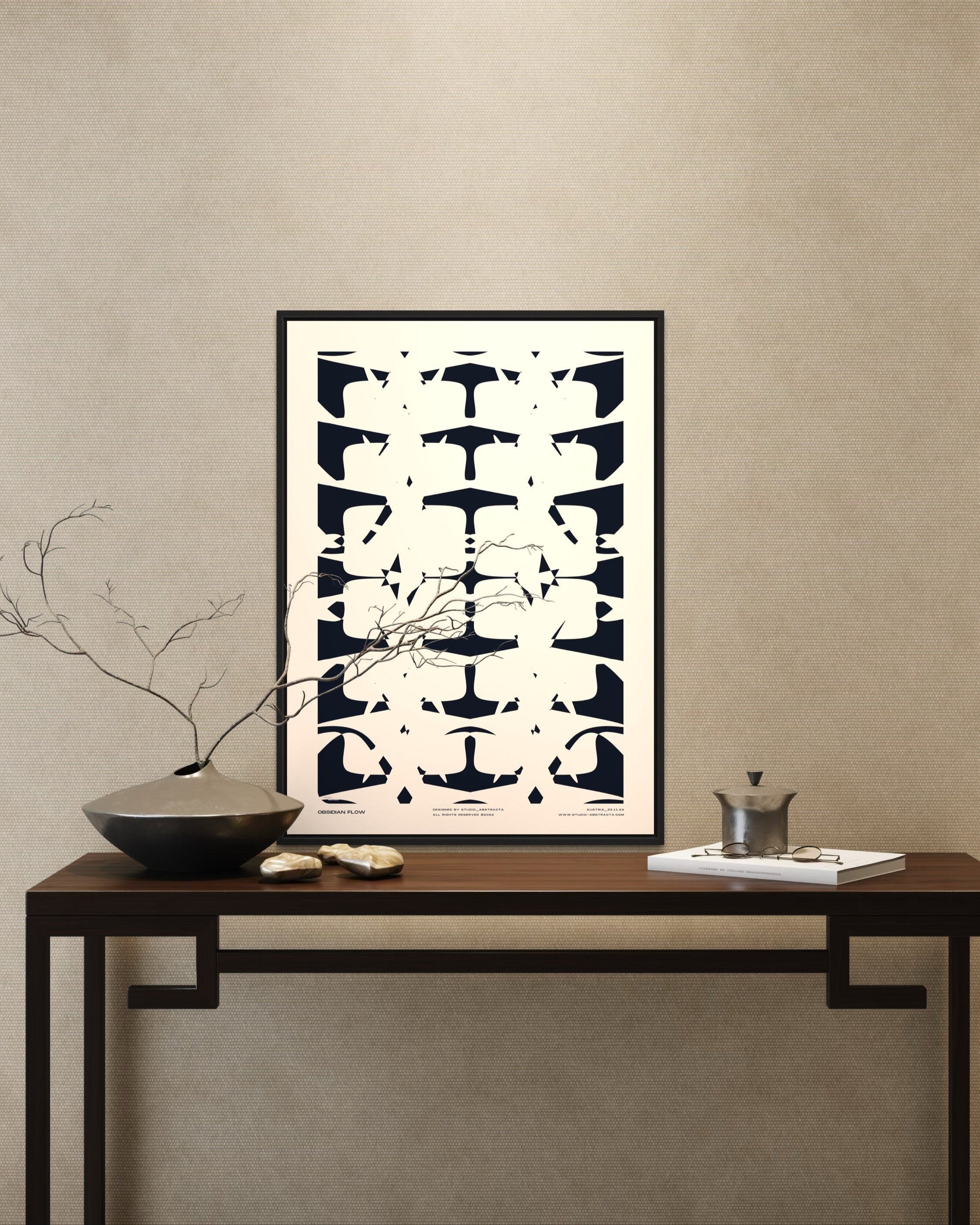 OBSIDIAN FLOW | studio-abstracta.com | ModernArt