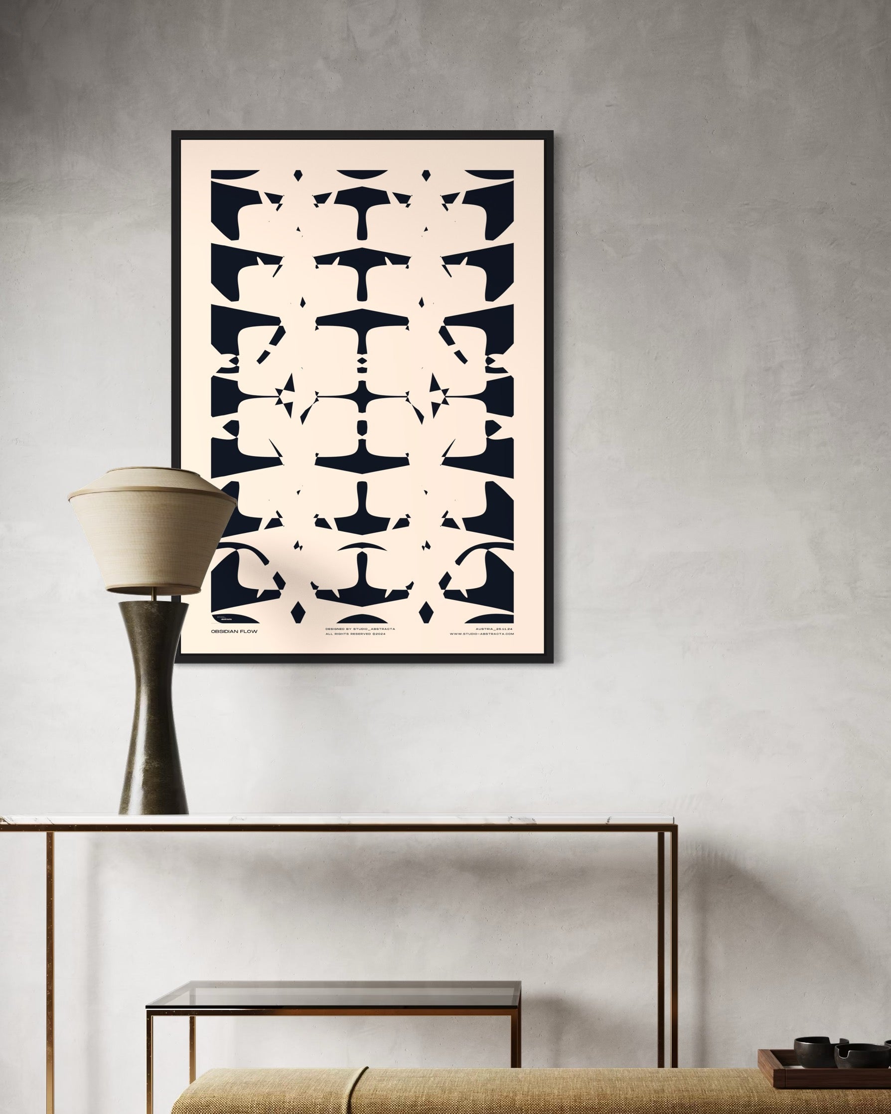 OBSIDIAN FLOW | studio-abstracta.com | ModernArt