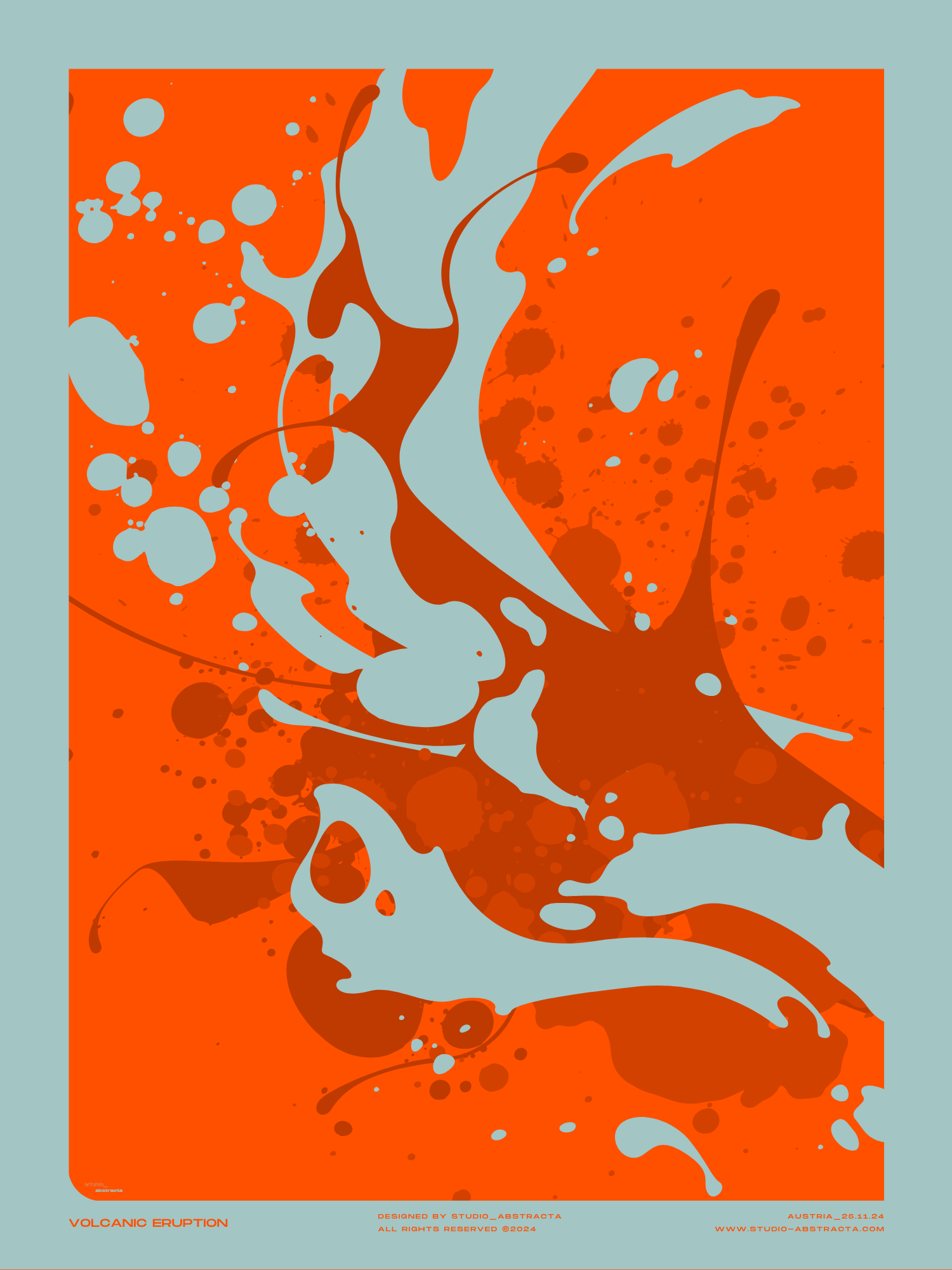 VOLCANIC ERUPTION | studio-abstracta.com | ModernArt